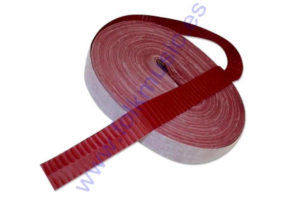 Cinta de fuelle Rojo estriado