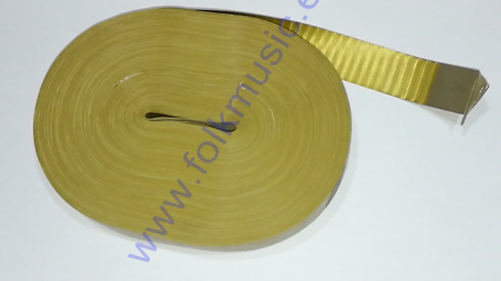 50 metros cinta de fuelle oro striado
